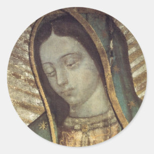 Sticker Rond Lady Guadalupe