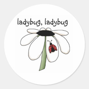 Sticker Rond ladybug