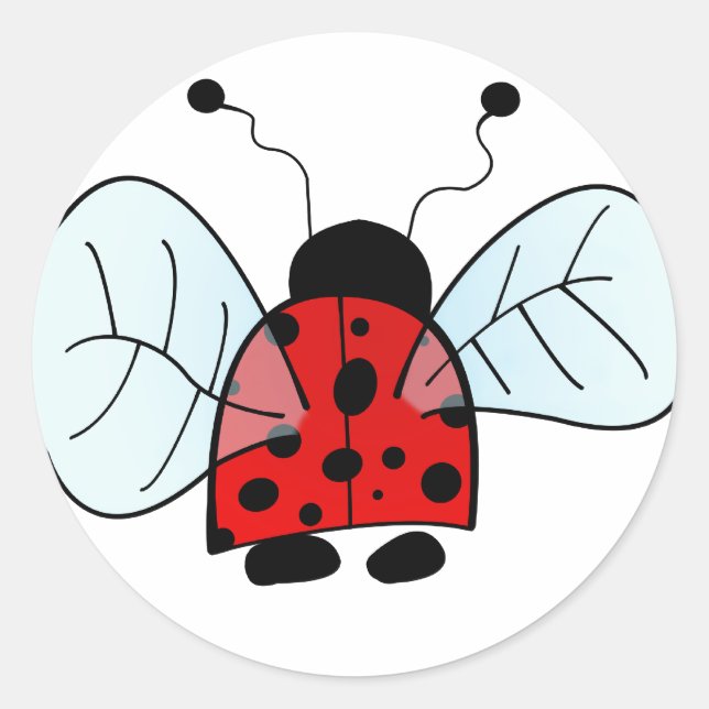 Sticker Rond Ladybug (Devant)