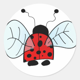 Sticker Rond Ladybug