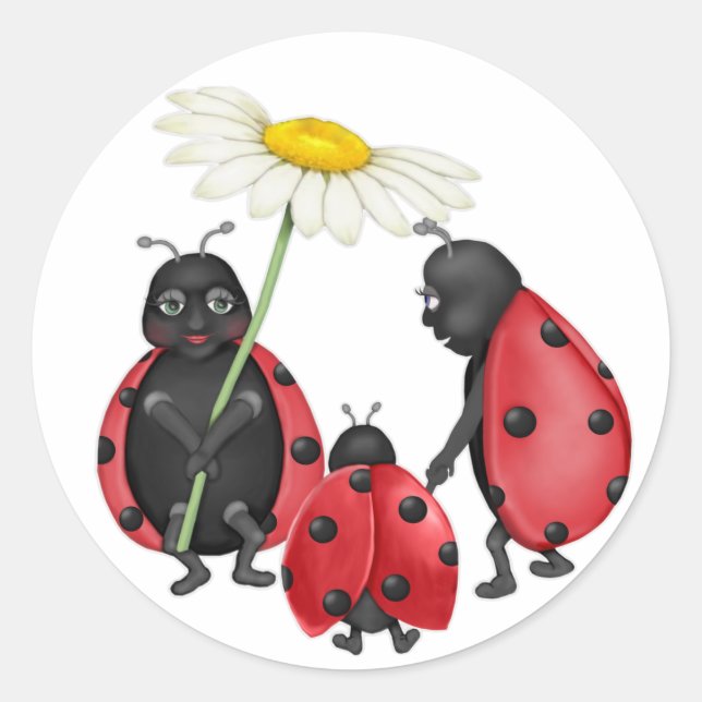Sticker Rond Ladybug Stroll (Devant)