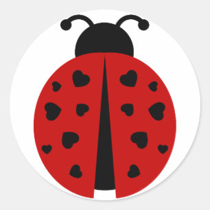 Sticker Rond ladybugz.