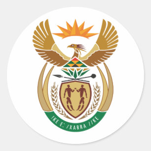 Sticker Rond L'Afrique du Sud ZA
