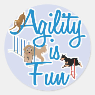 Sticker Rond L'agilité est amusement