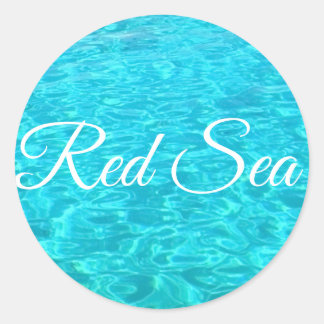 Sticker Rond Lagon azur en mer Rouge