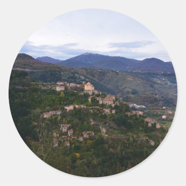 Sticker Rond Laino Castello Calabre (Devant)