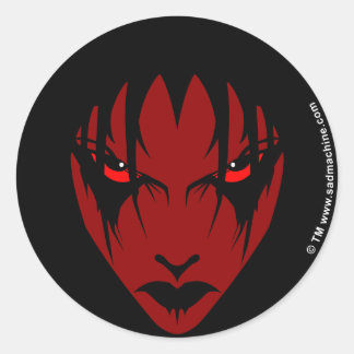 Sticker Rond laisse-moi tranquille