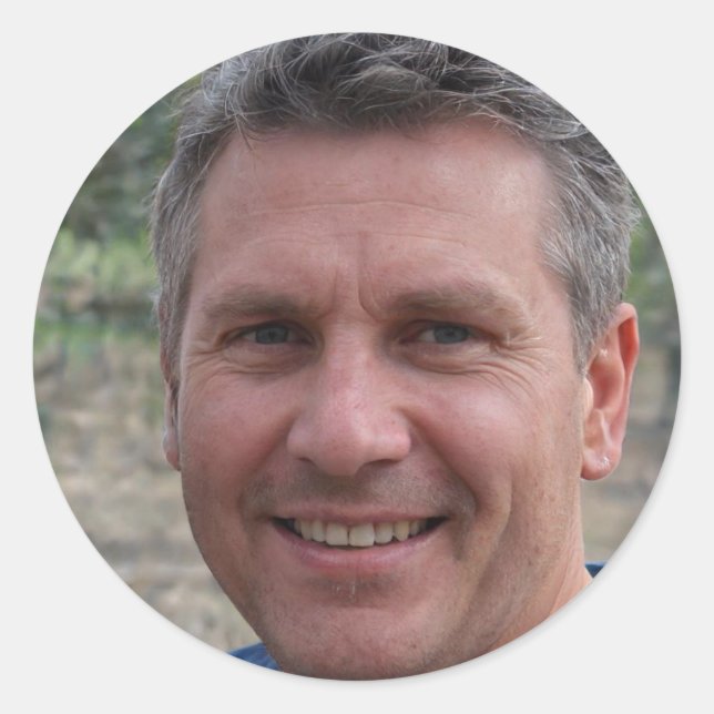 Sticker Rond Laisser l'amour mener (Devant)