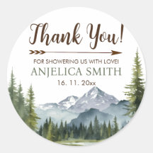 Laisser l'aventure commencer Forêt Baby shower rus