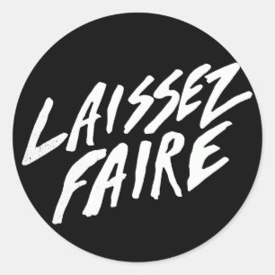 STICKER ROND LAISSEZ FAIRE