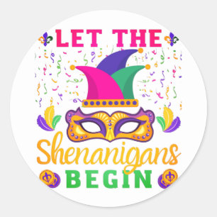 Sticker Rond Laissons les Shenanigans commencer le Festival Mar