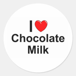 Sticker Rond Lait au chocolat