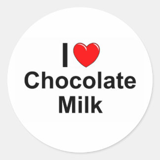 Sticker Rond Lait au chocolat
