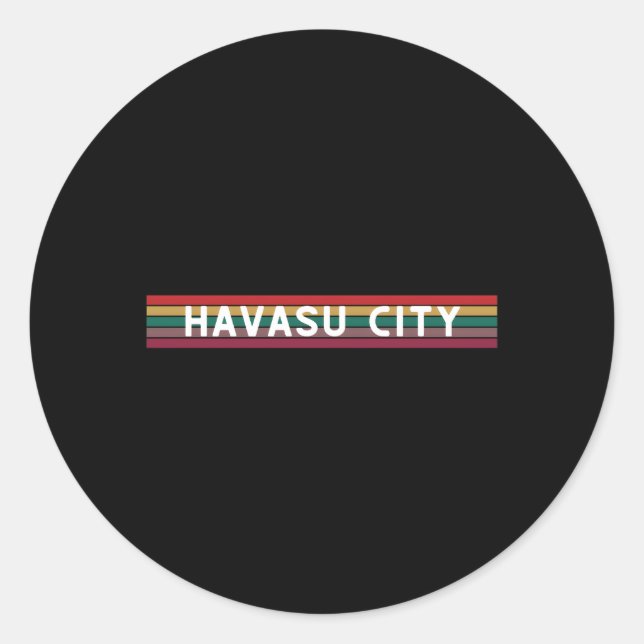 Sticker Rond Lake Havasu City Adventure Tourist Vacances Reside (Devant)