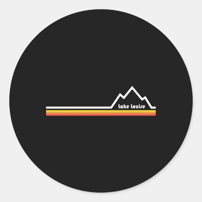 Sticker Rond Lake Louise Canada (Devant)