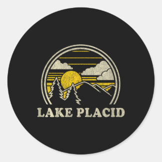 Sticker Rond Lake Placid New York Ny