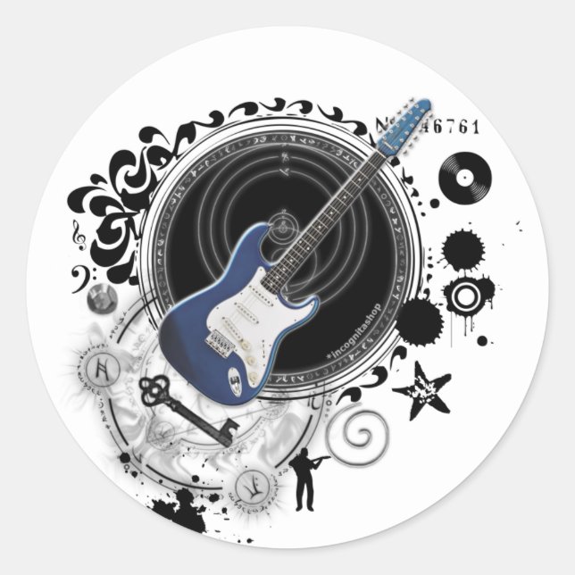 Sticker Rond L'alchimie de l'image musicale (Devant)