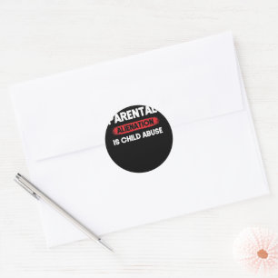 Sticker Rond L'aliénation parentale est la sensibilisation à la
