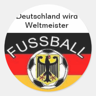 Sticker Rond L'Allemagne championne du monde