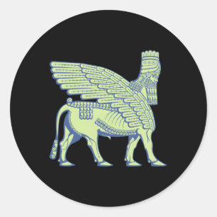 Sticker Rond Lamassu Anunnaki