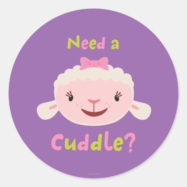 Sticker Rond Lambie - Besoin d'une flaque (Devant)