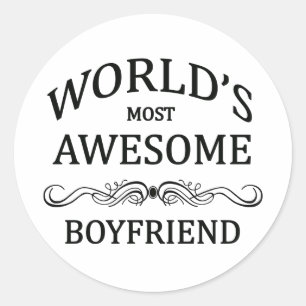 Sticker Rond L'ami le plus impressionnant du monde