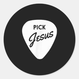 Sticker Rond L'Amour de Jésus  Choisir Jésus Onglet de guitare 