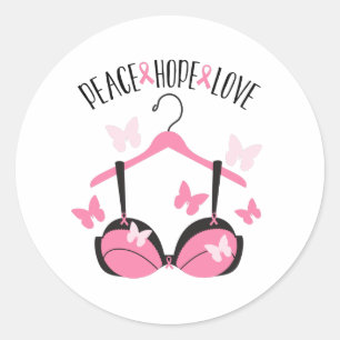 Sticker Rond L'amour de la paix