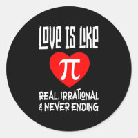 L'amour est comme Pi ! Vraiment irrationnel et jam