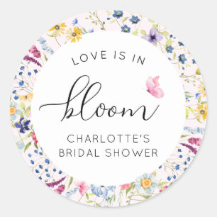 Sticker Rond L'amour est en fleurs Floral
