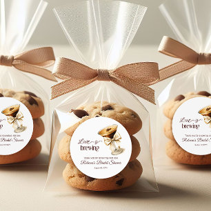 Sticker Rond L'amour est en train de préparer un Martini Espres