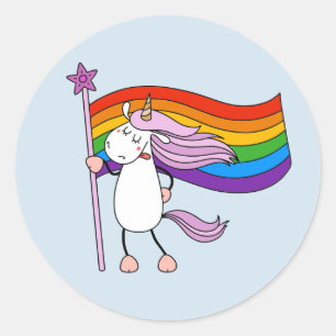 Sticker Rond L'amour n'a pas de limites Unicorne