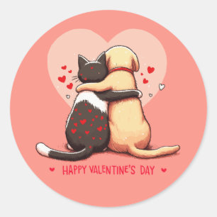 Sticker Rond L'amour ne connaît pas de limites