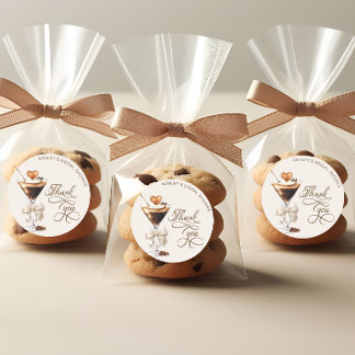 Sticker Rond L'amour se prépare : Bridal Shower Espresso Martin