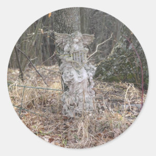 Sticker Rond L'ange dans les bois