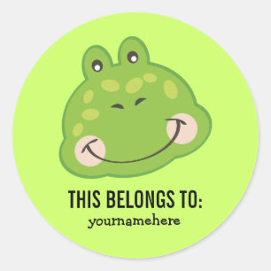 Sticker Rond L'animal mignon fait face à cette APPARTENANCE à S