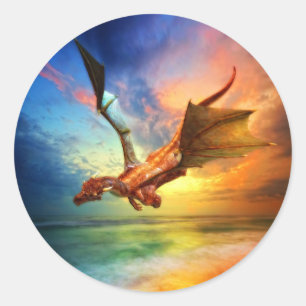 Sticker Rond L'année du dragon