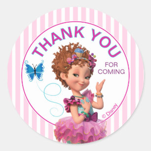 Sticker Rond L'anniversaire de la fille de Fancy Nancy de Disne