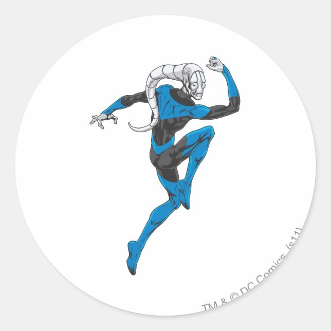 Sticker Rond Lanterne bleue 1 (Devant)