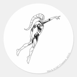 Sticker Rond Lanterne bleue 11