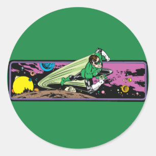 Sticker Rond Lanterne verte dans l'espace