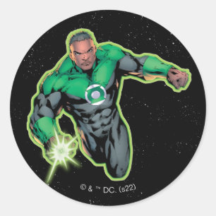 Sticker Rond Lanterne verte John Stewart
