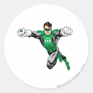 Sticker Rond Lanterne verte - regardant en avant