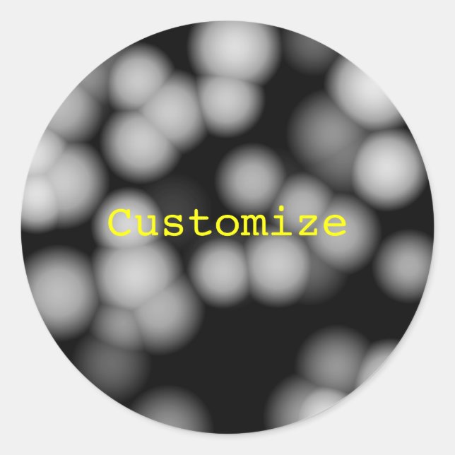 Sticker Rond Lanternes Mariages Aliens - Modèle (Devant)