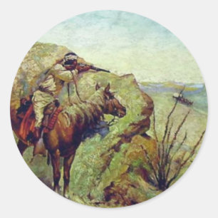 Sticker Rond L'Apache