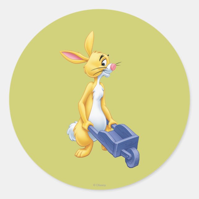 Sticker Rond Lapin 2 (Devant)