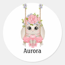 Lapin de ballet sur couture avec fleurs Classic Ro