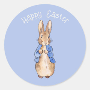 Sticker Rond lapin de Pâques