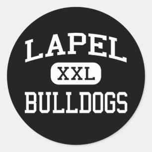 Sticker Rond Lapon - Bulldogs - Lycée - Lapel Indiana