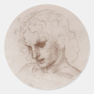 Sticker Rond L'apôtre Jacobus Sforza de Léonard de Vinci